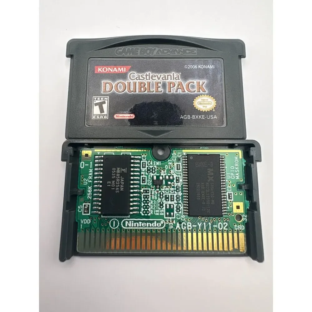 Castlevania Double Pack Nintendo Game Boy Advance GBA Battery Saves Authentic